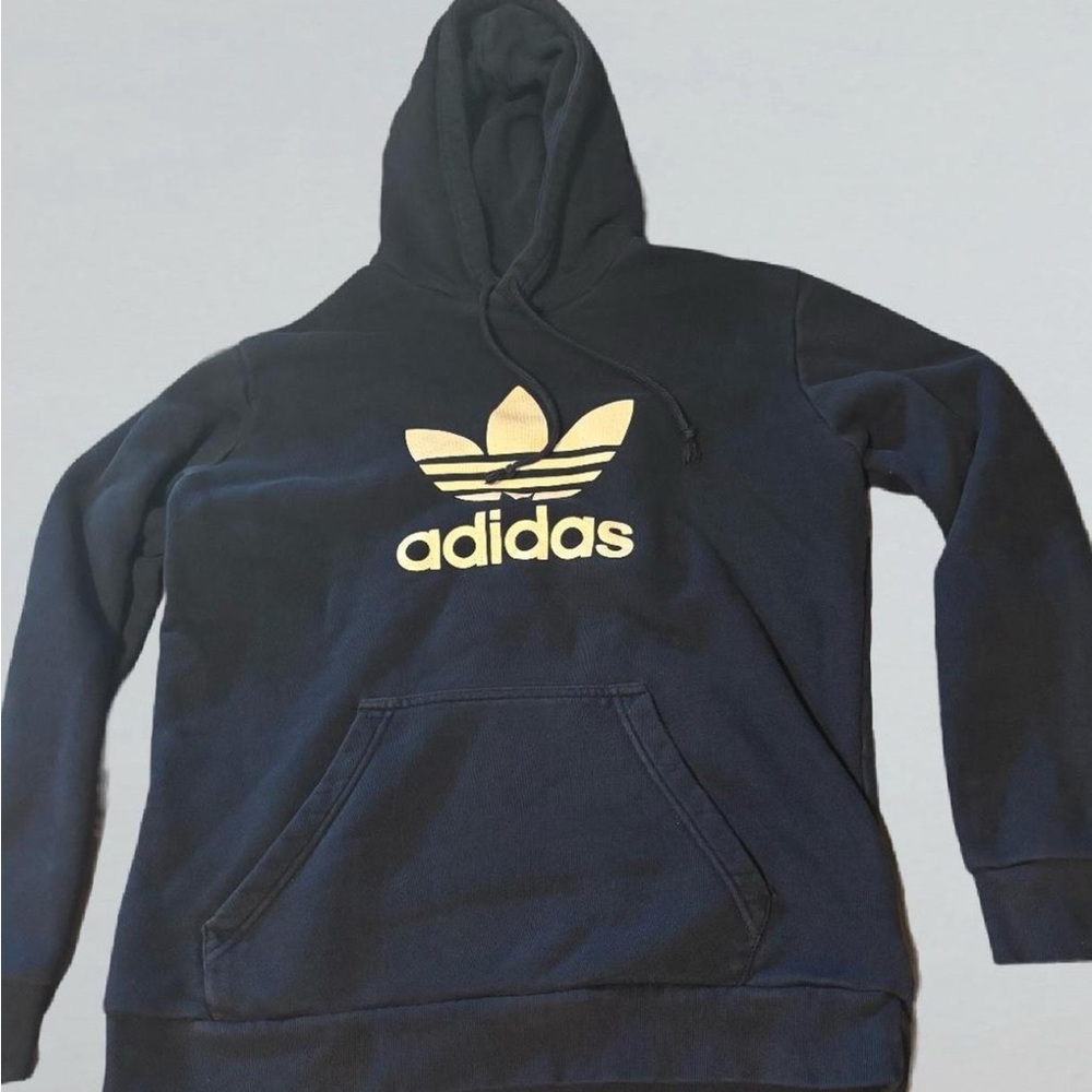 Mens Navy Adidas Hoodie